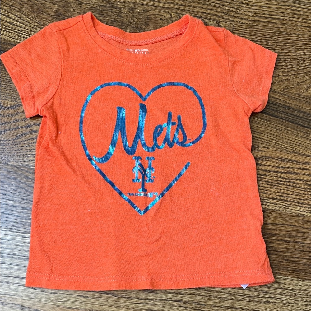 Orange Mets Heart Tee